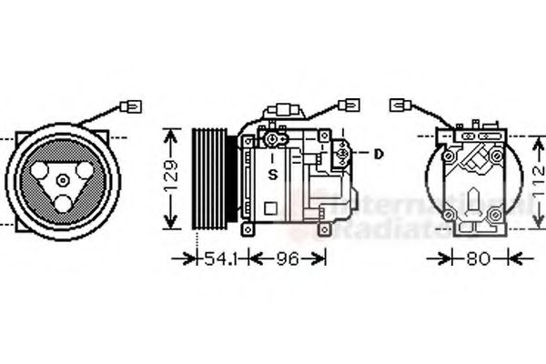 Imagine Compresor, climatizare VAN WEZEL 2700K233