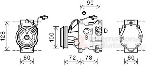 Imagine Compresor, climatizare VAN WEZEL 2700K253