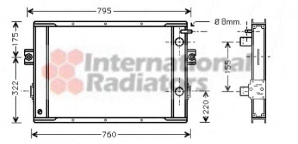 Imagine Radiator, racire motor VAN WEZEL 28002020