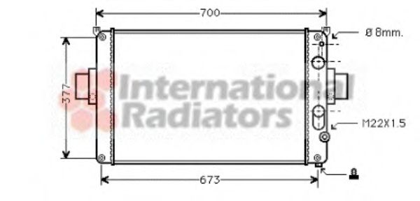 Imagine Radiator, racire motor VAN WEZEL 28002022