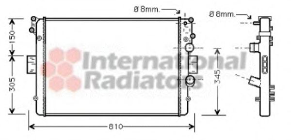 Imagine Radiator, racire motor VAN WEZEL 28002042