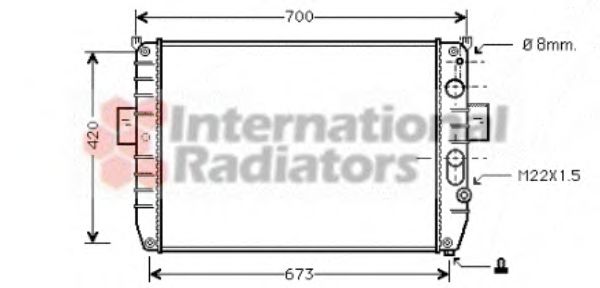 Imagine Radiator, racire motor VAN WEZEL 28002050