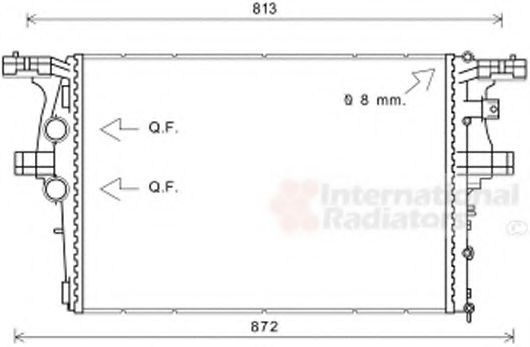 Imagine Radiator, racire motor VAN WEZEL 28002126