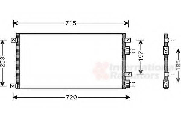 Imagine Condensator, climatizare VAN WEZEL 28005058