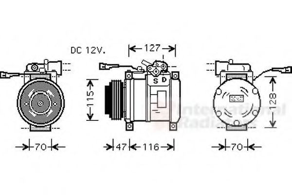 Imagine Compresor, climatizare VAN WEZEL 2800K076