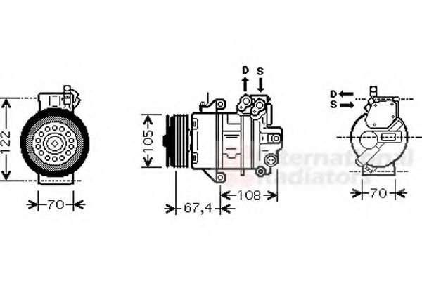 Imagine Compresor, climatizare VAN WEZEL 2900K009