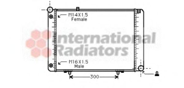 Imagine Radiator, racire motor VAN WEZEL 30002074