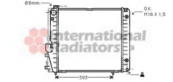 Imagine Radiator, racire motor VAN WEZEL 30002086