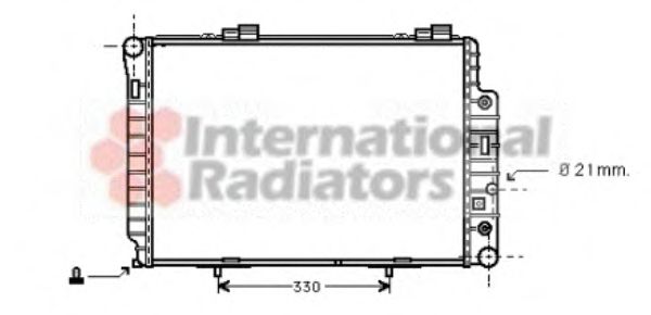 Imagine Radiator, racire motor VAN WEZEL 30002174