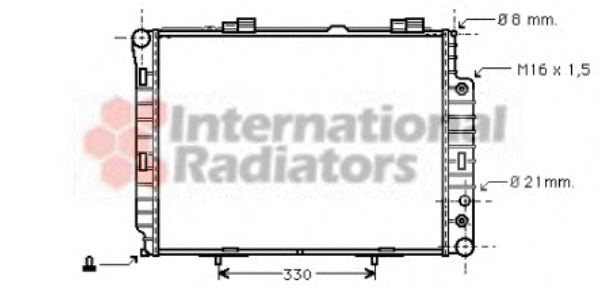 Imagine Radiator, racire motor VAN WEZEL 30002189