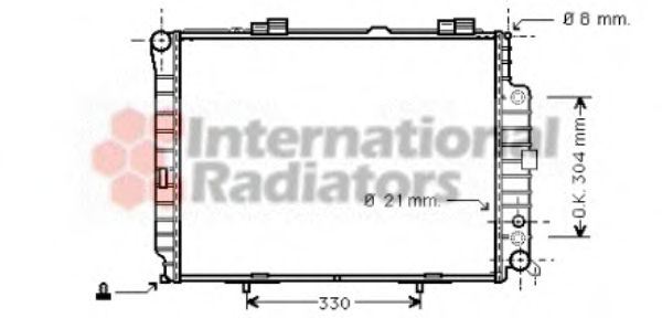 Imagine Radiator, racire motor VAN WEZEL 30002208