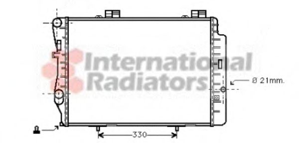 Imagine Radiator, racire motor VAN WEZEL 30002212