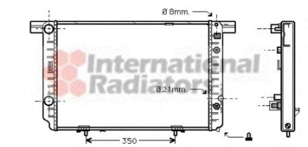 Imagine Radiator, racire motor VAN WEZEL 30002237