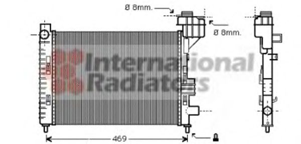 Imagine Radiator, racire motor VAN WEZEL 30002247