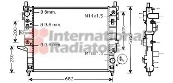 Imagine Radiator, racire motor VAN WEZEL 30002271