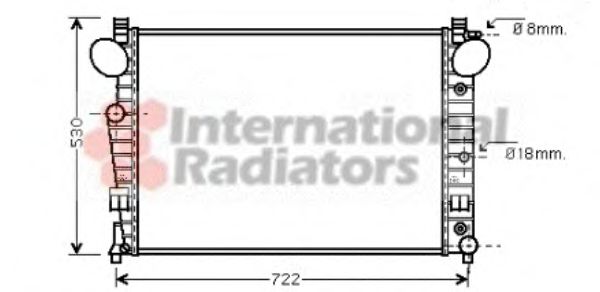 Imagine Radiator, racire motor VAN WEZEL 30002308