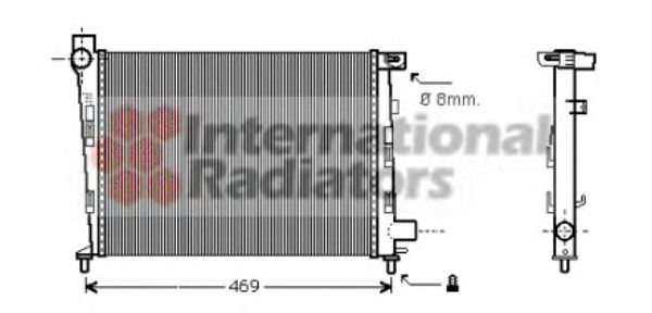 Radiator, racire motor VAN WEZEL 30002310 #1
