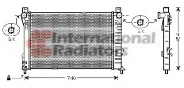 Imagine Radiator, racire motor VAN WEZEL 30002338