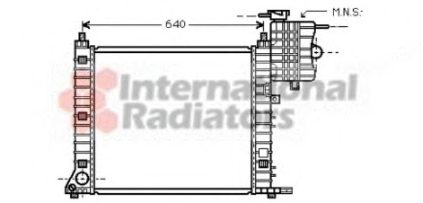 Imagine Radiator, racire motor VAN WEZEL 30002348