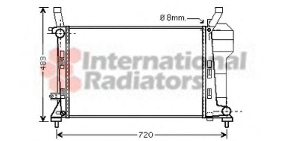 Imagine Radiator, racire motor VAN WEZEL 30002363