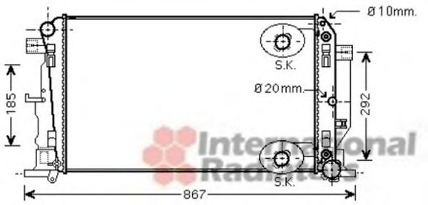 Imagine Radiator, racire motor VAN WEZEL 30002445