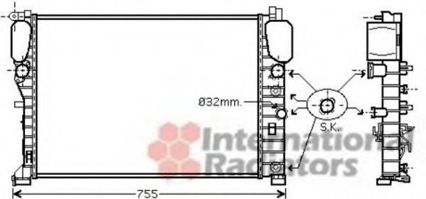 Imagine Radiator, racire motor VAN WEZEL 30002449