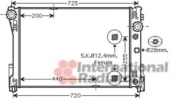 Imagine Radiator, racire motor VAN WEZEL 30002452