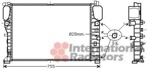 Imagine Radiator, racire motor VAN WEZEL 30002459