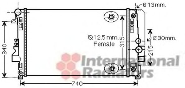 Imagine Radiator, racire motor VAN WEZEL 30002460