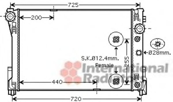 Imagine Radiator, racire motor VAN WEZEL 30002475