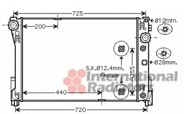 Imagine Radiator, racire motor VAN WEZEL 30002546