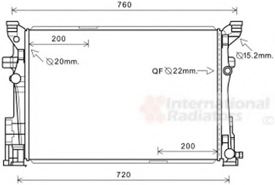 Imagine Radiator, racire motor VAN WEZEL 30002654