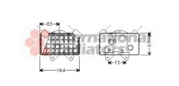 Imagine Radiator ulei, ulei motor VAN WEZEL 30003240