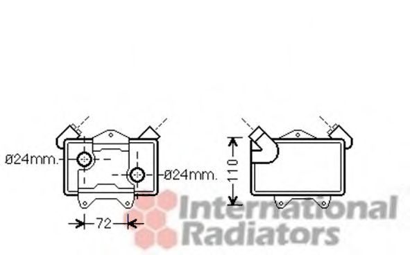 Imagine Radiator ulei, ulei motor VAN WEZEL 30003477