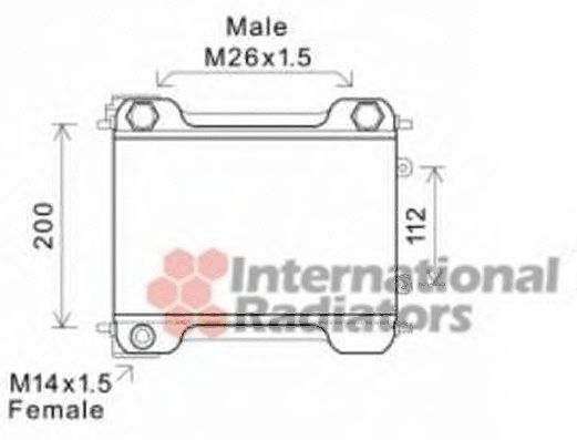 Imagine Radiator ulei, ulei motor VAN WEZEL 30003537