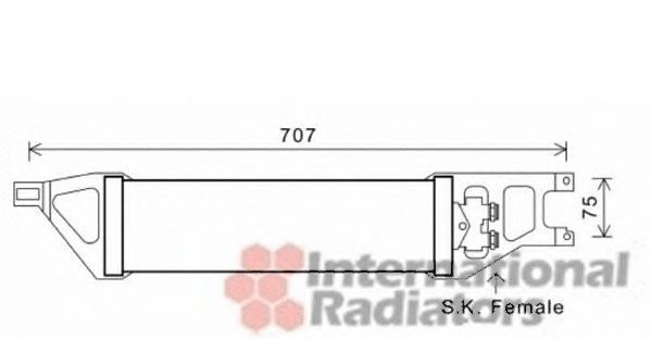 Imagine Radiator ulei, ulei motor VAN WEZEL 30003539