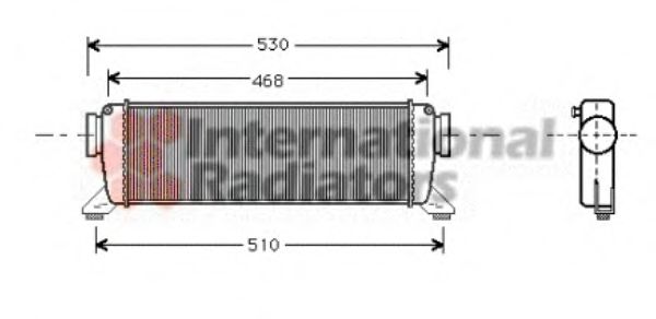 Imagine Intercooler, compresor VAN WEZEL 30004261