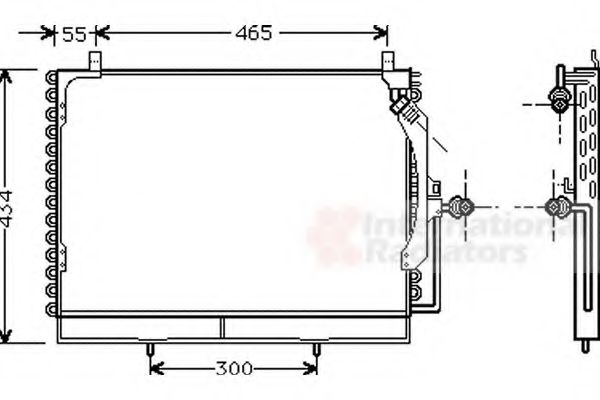 Imagine Condensator, climatizare VAN WEZEL 30005161