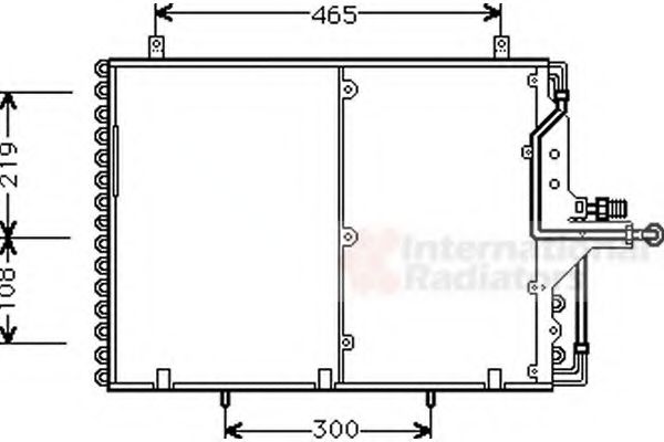 Imagine Condensator, climatizare VAN WEZEL 30005169