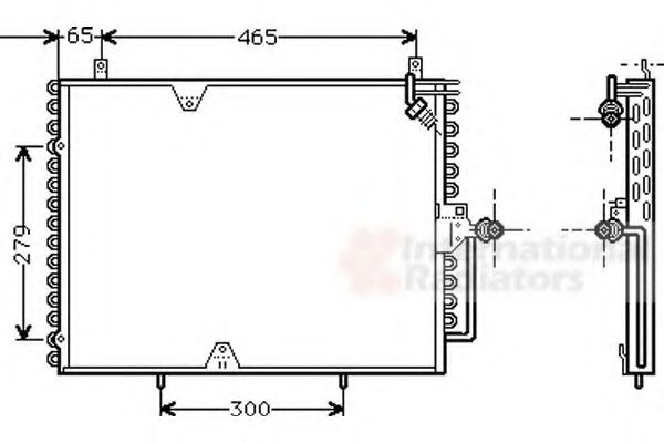 Imagine Condensator, climatizare VAN WEZEL 30005170