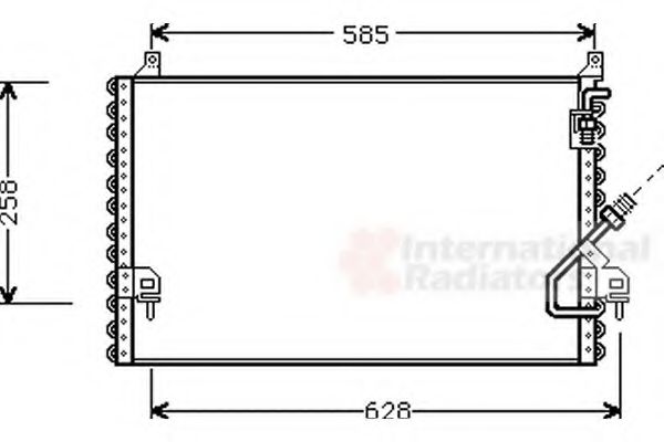 Imagine Condensator, climatizare VAN WEZEL 30005196