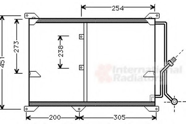 Imagine Condensator, climatizare VAN WEZEL 30005197