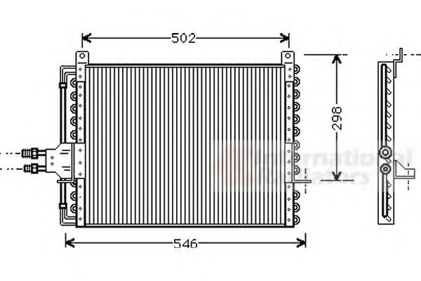 Imagine Condensator, climatizare VAN WEZEL 30005205