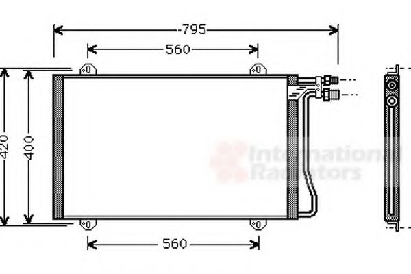 Imagine Condensator, climatizare VAN WEZEL 30005219