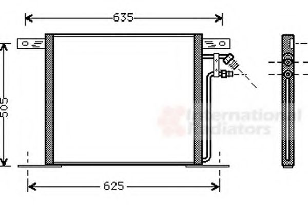 Imagine Condensator, climatizare VAN WEZEL 30005220