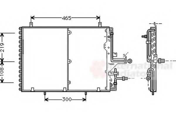 Imagine Condensator, climatizare VAN WEZEL 30005233