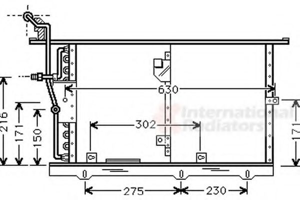 Imagine Condensator, climatizare VAN WEZEL 30005244