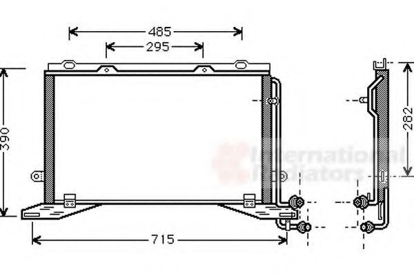 Imagine Condensator, climatizare VAN WEZEL 30005268