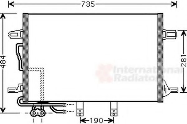 Imagine Condensator, climatizare VAN WEZEL 30005307