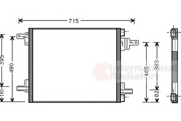 Imagine Condensator, climatizare VAN WEZEL 30005345